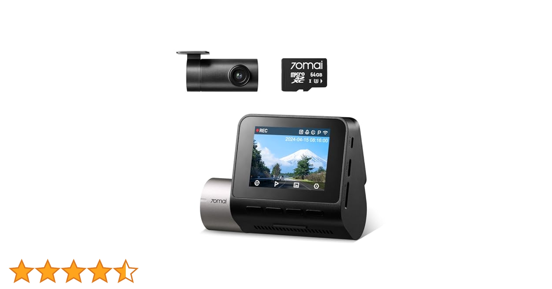 【美品】70mai A510 ドライブレコーダー 64GB 楽天市場】70mai Dash Cam A510 64GBドライブレコーダー 2.7k